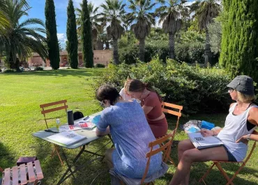 Séminaire dans le jardin