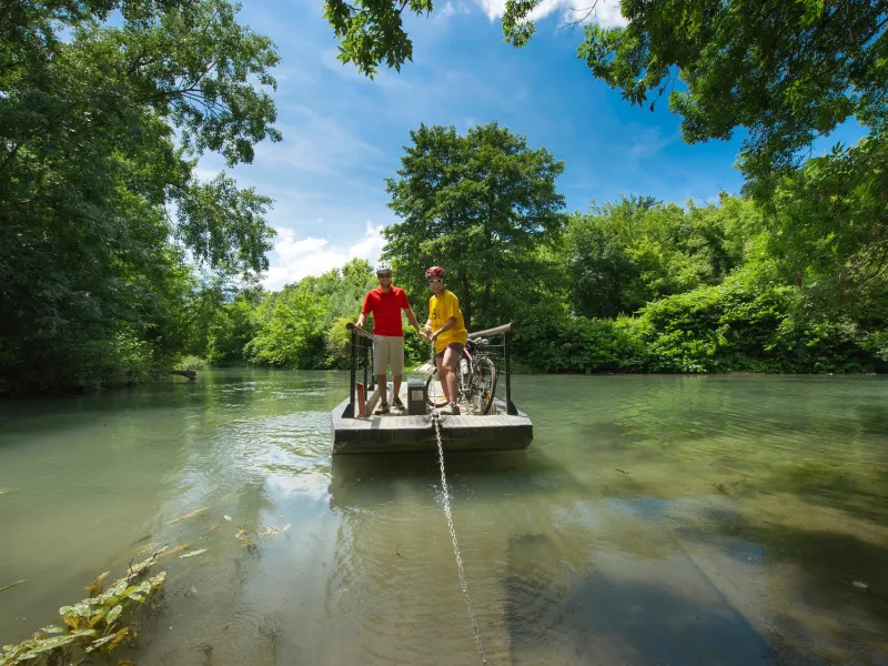 Promenade en barque dans la réserve naturelle de l'Île de la Platière