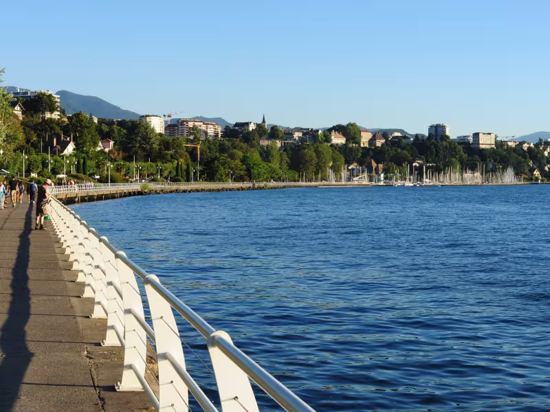 Balade sur les bords du Léman à Thonon-les-Bains