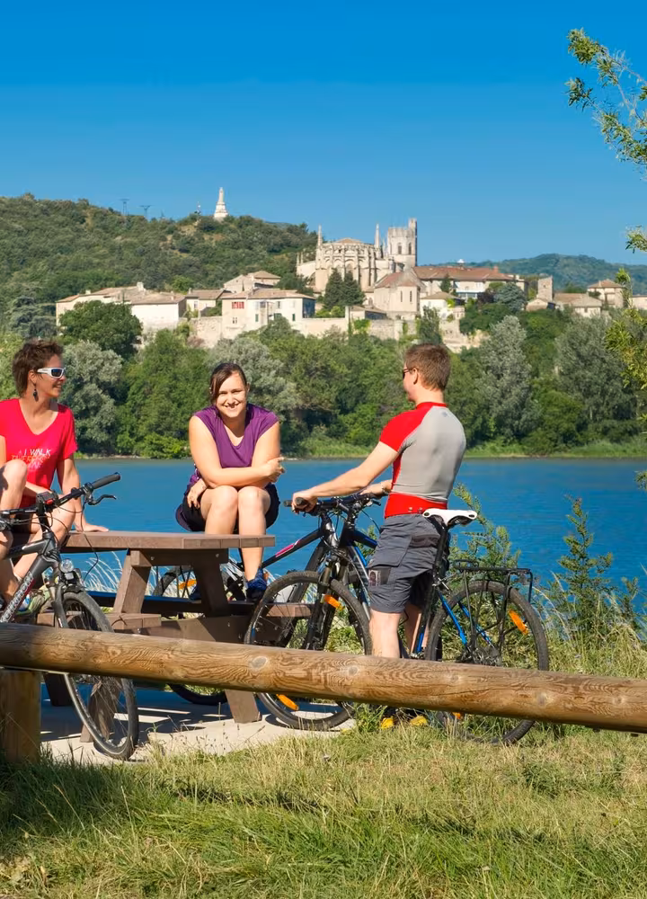 Le Rhône à Viviers en Ardèche
