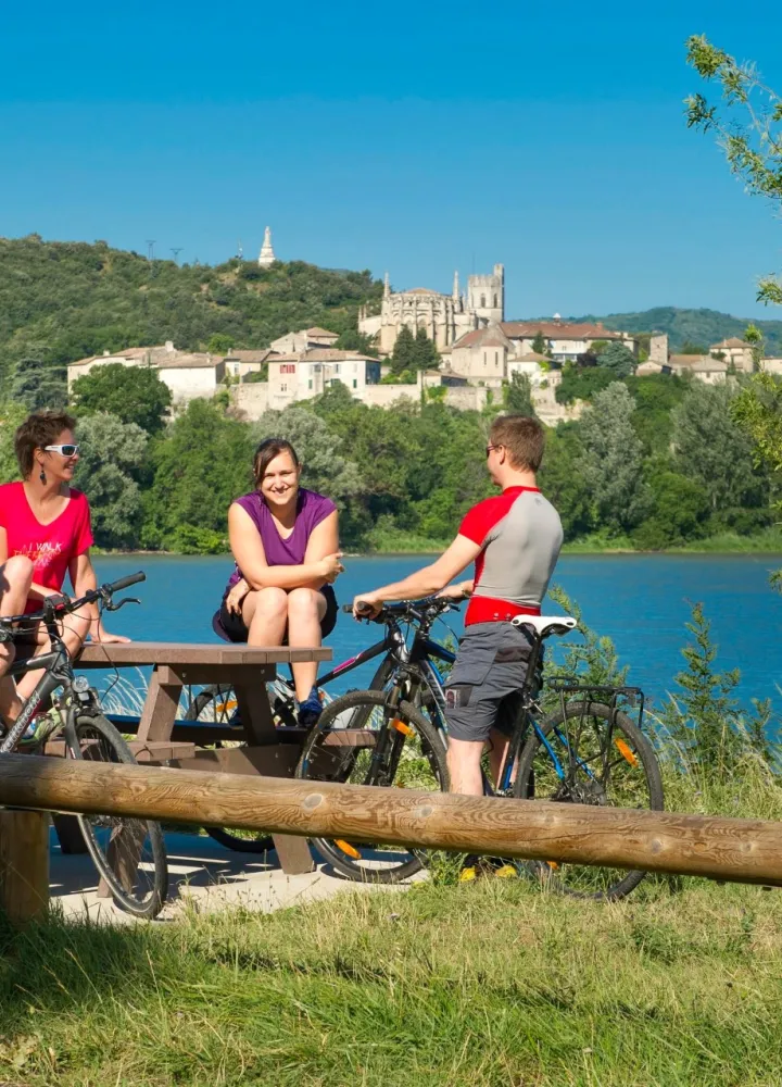 Le Rhône à Viviers en Ardèche