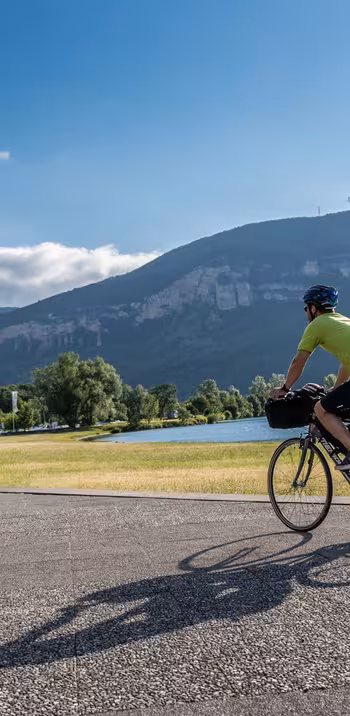 Cycliste sur ViaRhôna