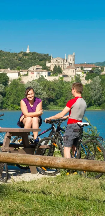 Le Rhône à Viviers en Ardèche