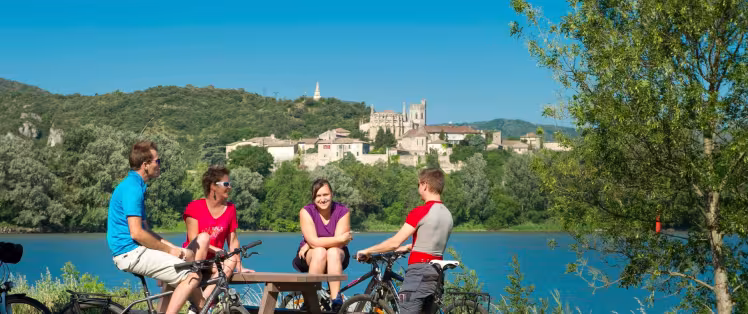 Le Rhône à Viviers en Ardèche