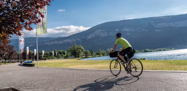 Cycliste sur ViaRhôna