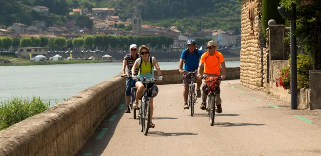 ViaRhôna le long du Rhône en Ardèche