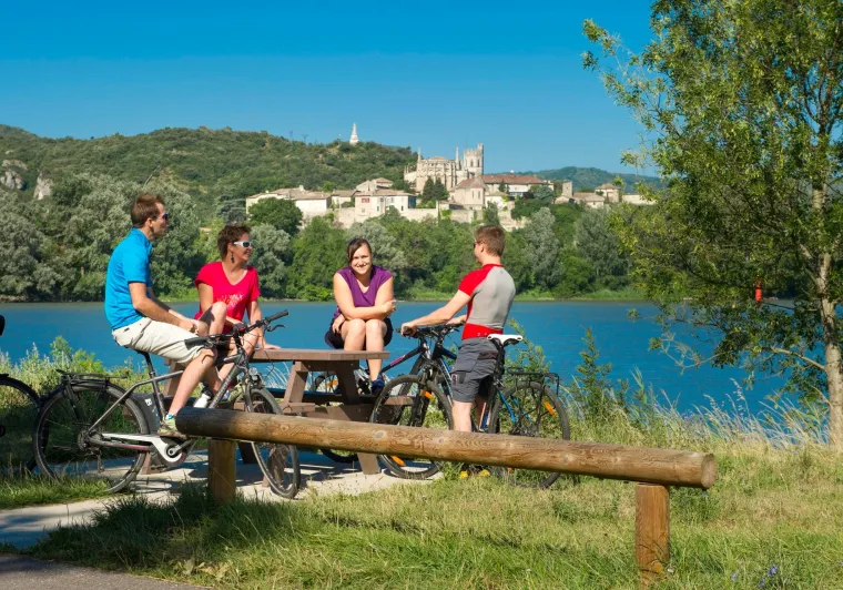 Le Rhône à Viviers en Ardèche