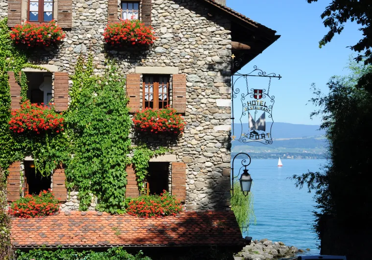 Le village d'Yvoire sur les rives du Léman